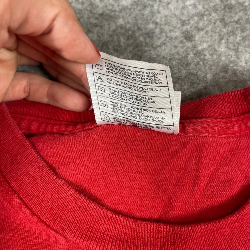 Vintage 90s Nike Air Made in USA Long Sleeve T-Shirt Mens Large Red  Logo